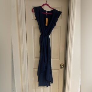 Navy Blue Flowy Dress